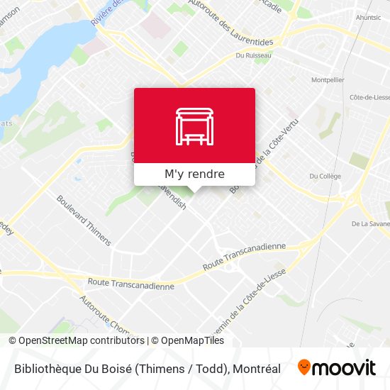 Bibliothèque Du Boisé (Thimens / Todd) plan