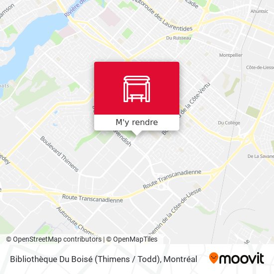Bibliothèque Du Boisé (Thimens / Todd) plan