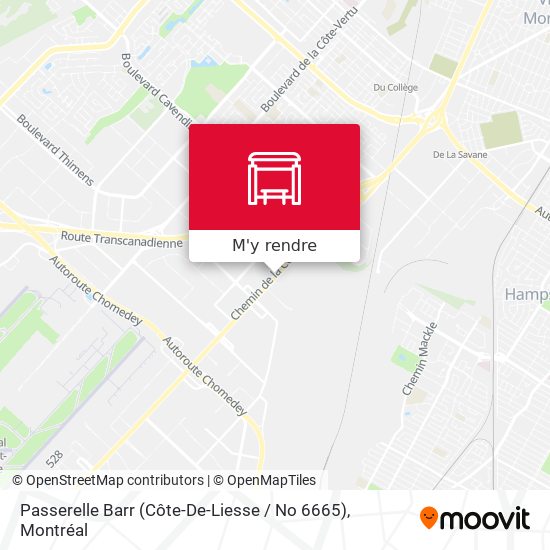 Passerelle Barr (Côte-De-Liesse / No 6665) plan