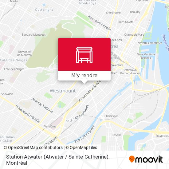 Station Atwater (Atwater / Sainte-Catherine) plan