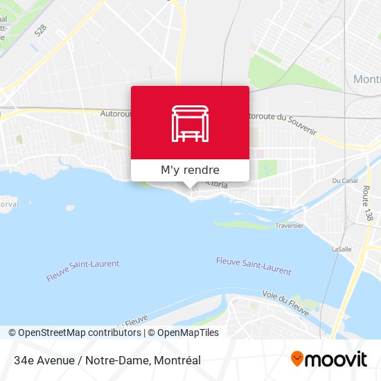34e Avenue / Notre-Dame plan