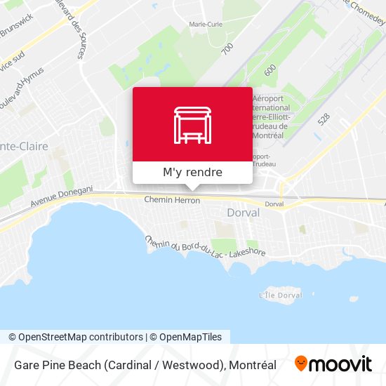 Gare Pine Beach (Cardinal / Westwood) plan