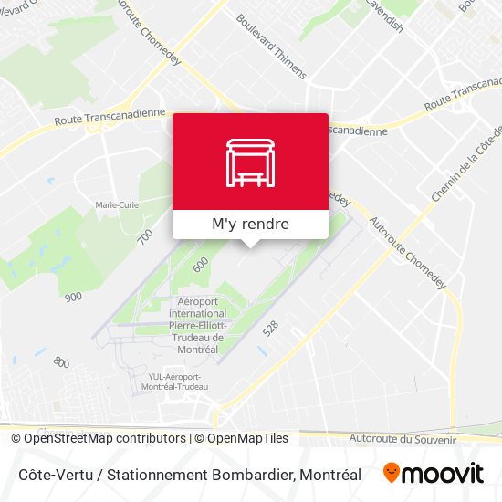 Côte-Vertu / Stationnement Bombardier plan