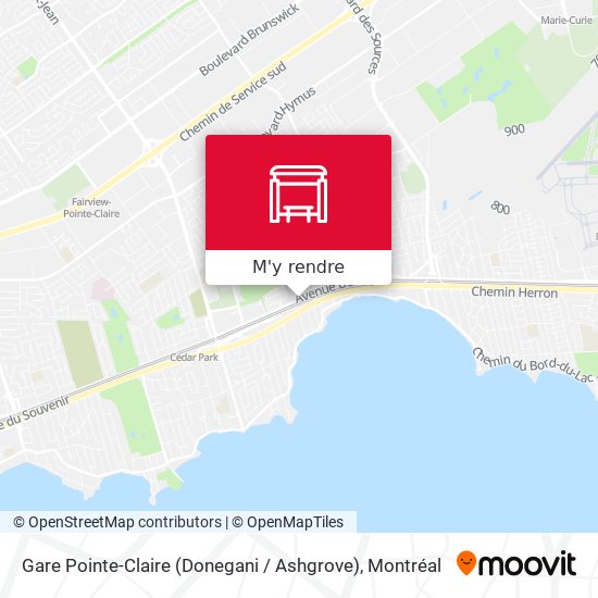 Gare Pointe-Claire (Donegani / Ashgrove) plan