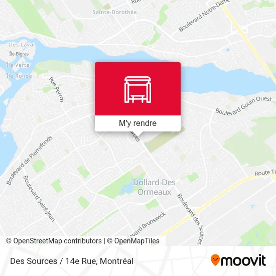 Des Sources / 14e Rue plan