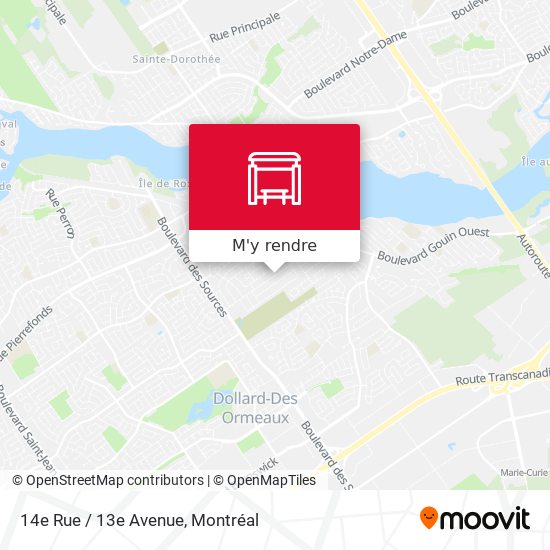 14e Rue / 13e Avenue plan