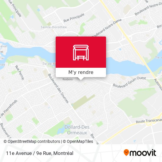 11e Avenue / 9e Rue plan