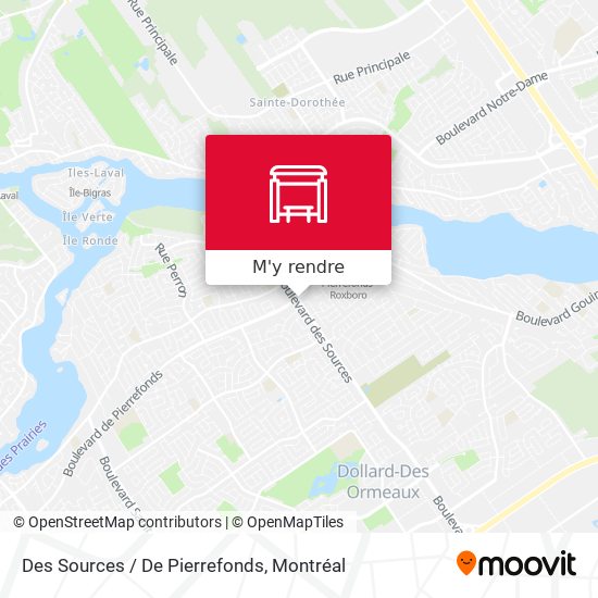 Des Sources / De Pierrefonds plan