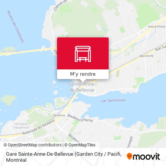 Gare Sainte-Anne-De-Bellevue plan