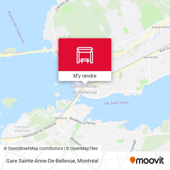 Gare Sainte-Anne-De-Bellevue plan