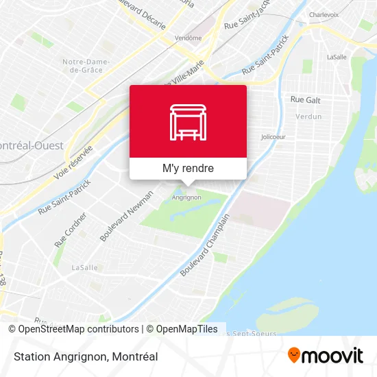 Station Angrignon plan