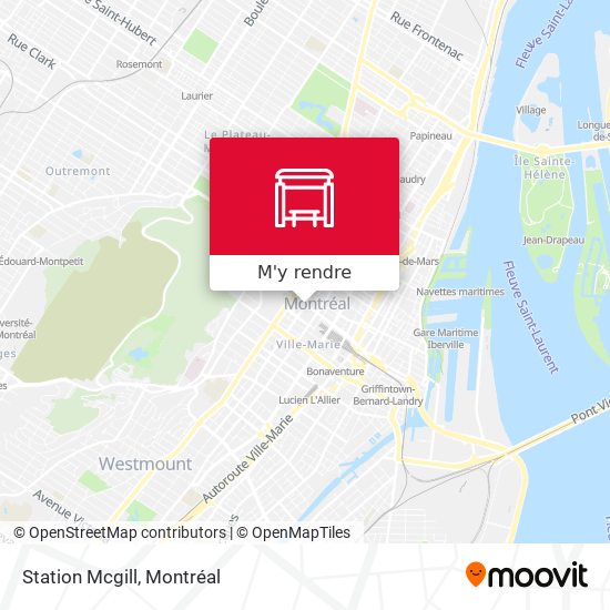 Station Mcgill plan