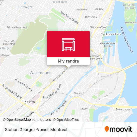 Station Georges-Vanier plan