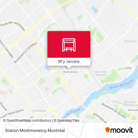 Station Montmorency plan