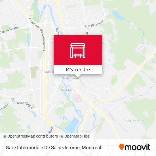 Gare Intermodale De Saint-Jérôme plan