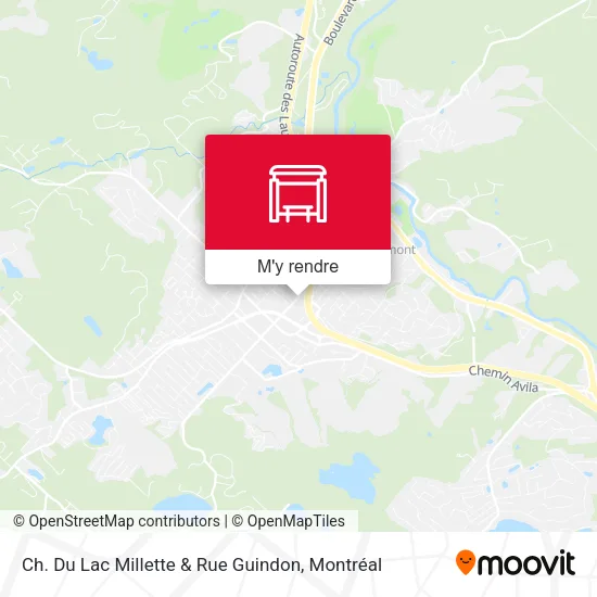 Ch. Du Lac Millette & Rue Guindon plan