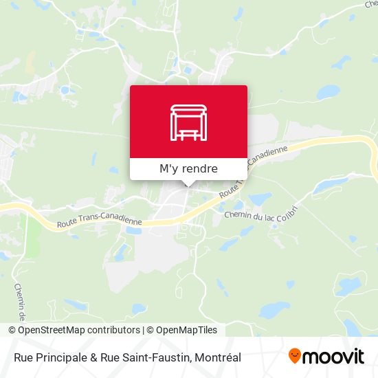 Rue Principale & Rue Saint-Faustin plan