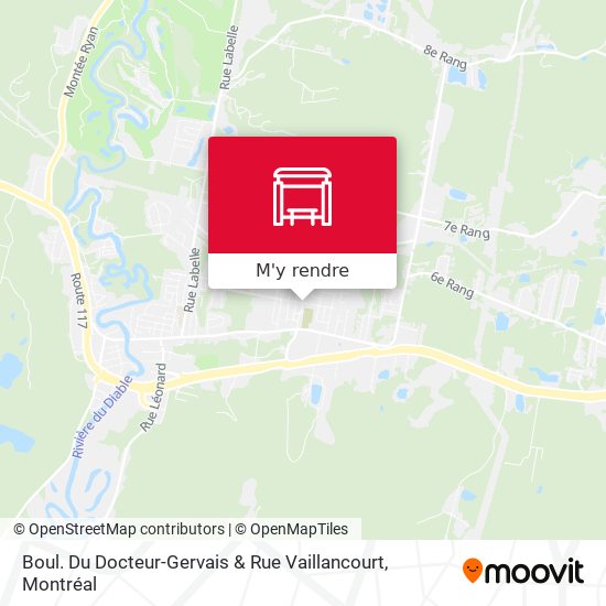 Boul. Du Docteur-Gervais & Rue Vaillancourt plan