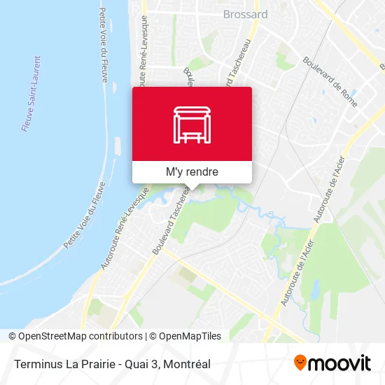 Terminus La Prairie - Quai 3 plan