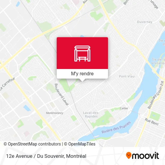 12e Avenue / Du Souvenir plan