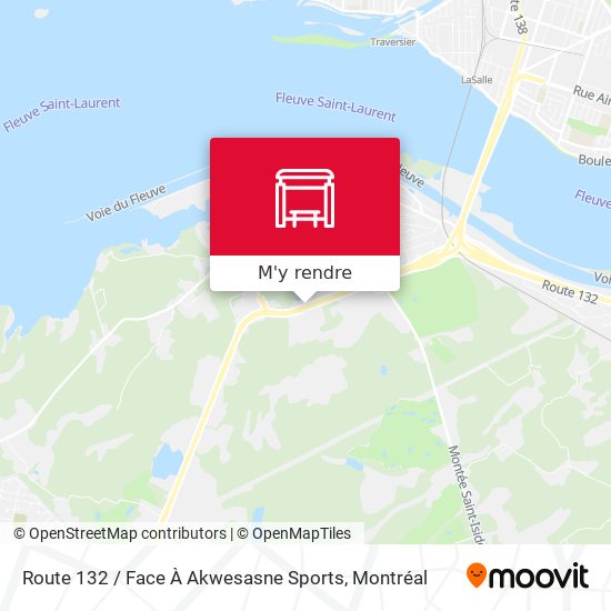 Route 132 / Face À Akwesasne Sports plan