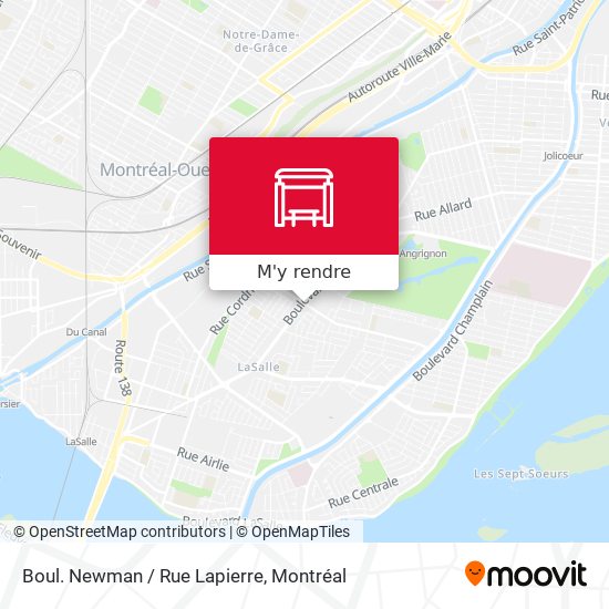 Boul. Newman / Rue Lapierre plan