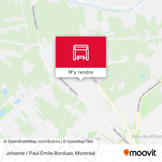 Johanne / Paul-Émile-Borduas plan