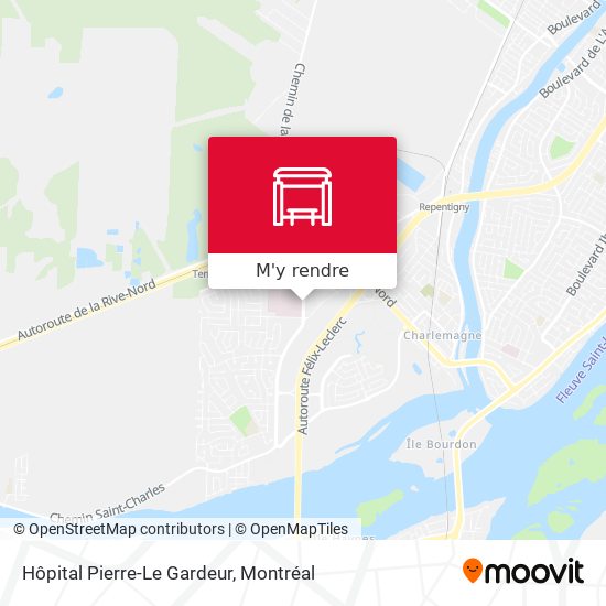 Hôpital Pierre-Le Gardeur plan