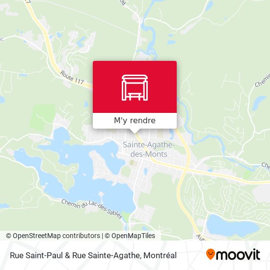 Rue Saint-Paul & Rue Sainte-Agathe plan