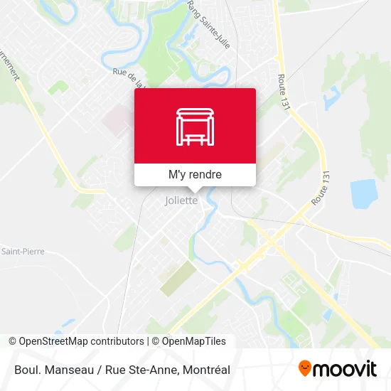 Boul. Manseau / Rue Ste-Anne plan