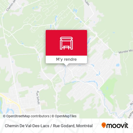 Chemin De Val-Des-Lacs / Rue Godard plan
