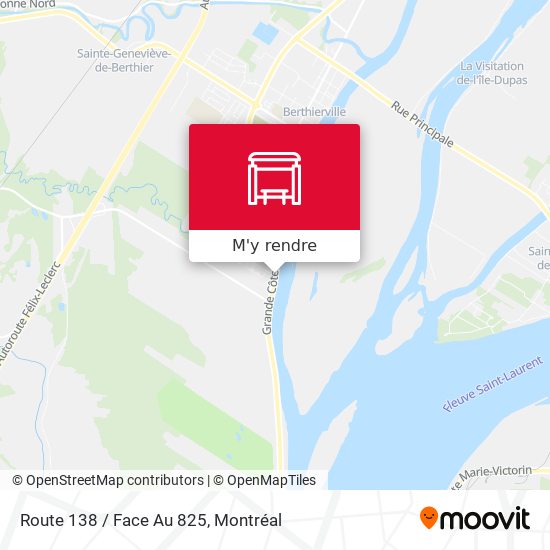 Route 138 / Face Au 825 plan