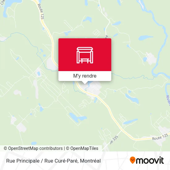 Rue Principale / Rue Curé-Paré plan