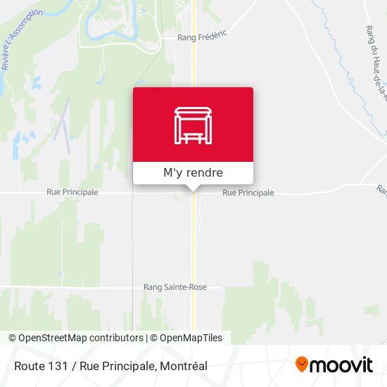 Route 131 / Rue Principale plan
