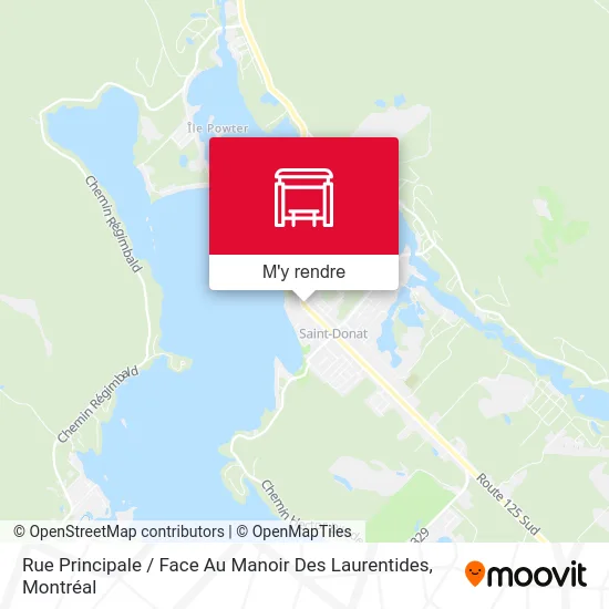 Rue Principale / Face Au Manoir Des Laurentides plan