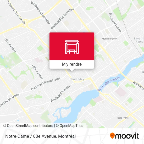 Notre-Dame / 80e Avenue plan