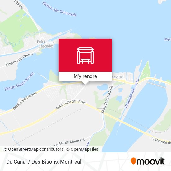 Du Canal / Des Bisons plan