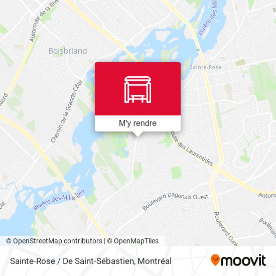 SainteRose / De SaintSébastien station Itinéraires, horaires et tarifs
