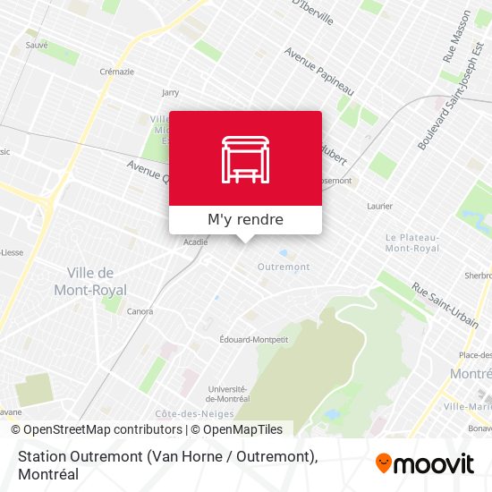 Station Outremont (Van Horne / Outremont) plan
