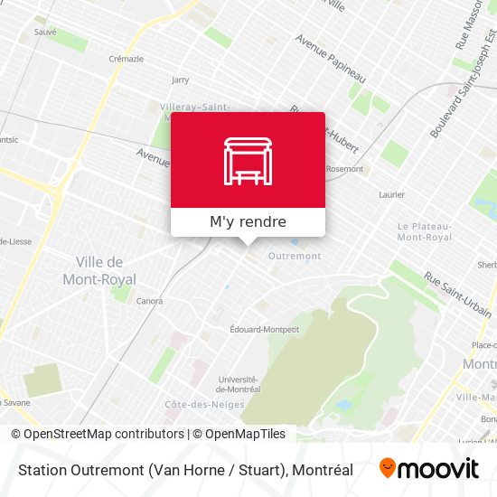 Station Outremont (Van Horne / Stuart) plan