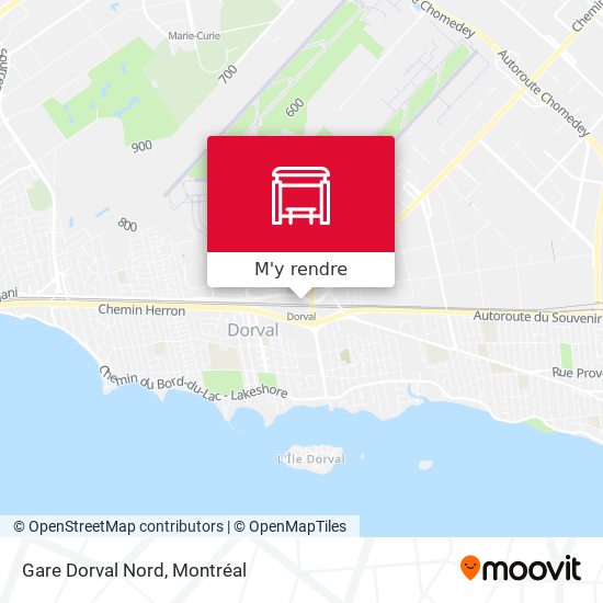 Gare Dorval Nord plan