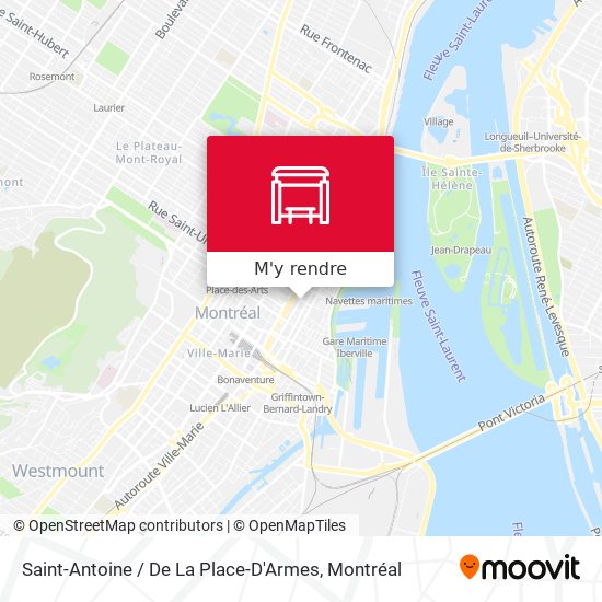 Saint-Antoine / De La Place-D'Armes plan