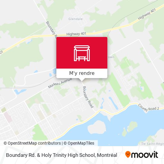 Boundary Rd. & Holy Trinity High School plan