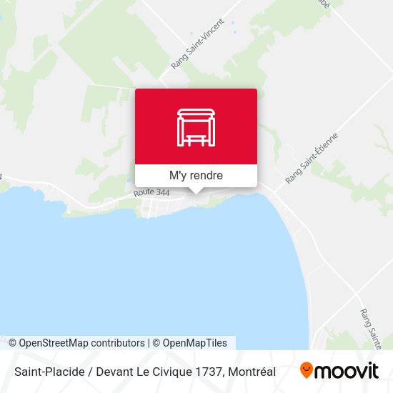 Saint-Placide / Devant Le Civique 1737 plan