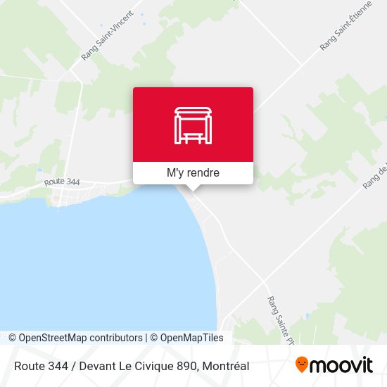 Route 344 / Devant Le Civique 890 plan