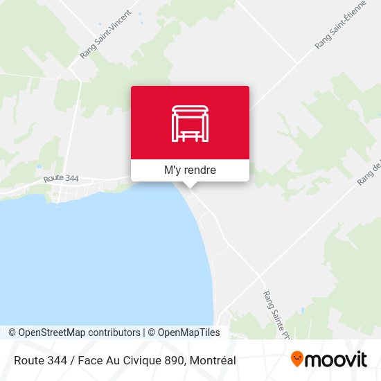 Route 344 / Face Au Civique 890 plan