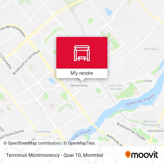 Terminus Montmorency - Quai 10 plan