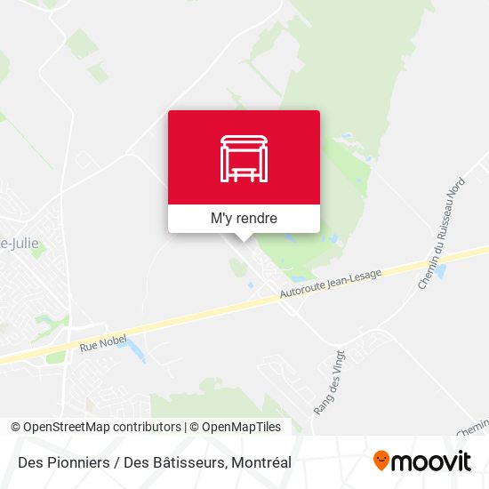 Des Pionniers / Des Bâtisseurs plan
