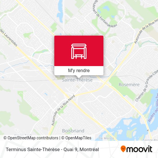 Terminus Sainte-Thérèse - Quai 9 plan