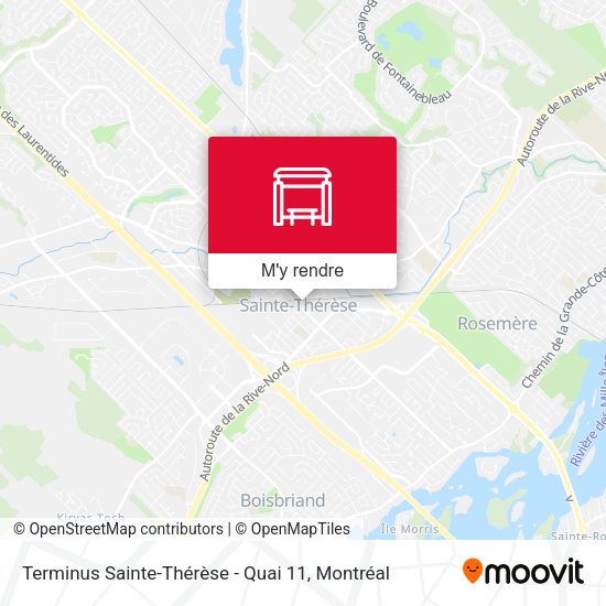 Terminus Sainte-Thérèse - Quai 11 plan